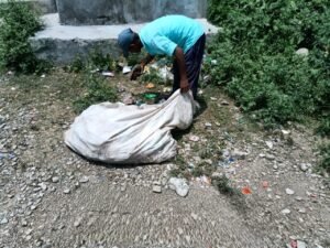 युवक मंगल दल ने चौड़ीराय में चलाया स्वच्छता एवं श्रमदान अभियान।