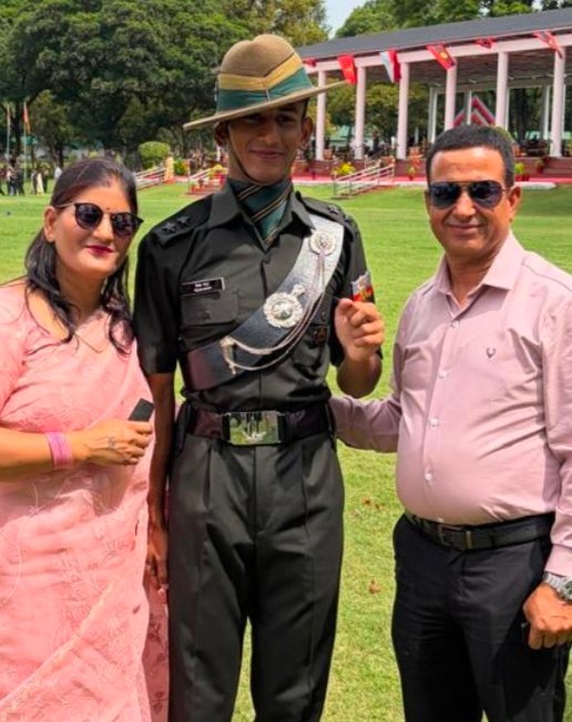 लधियाघाटी का लाल बना सेना का अफसर, तेजस भट्ट बने सेकंड लेफ्टिनेंट।